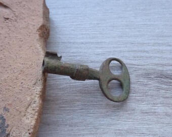 Antique bronze key 19th century Original patina