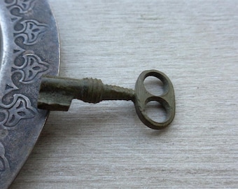Antique bronze key 19th century Original patina