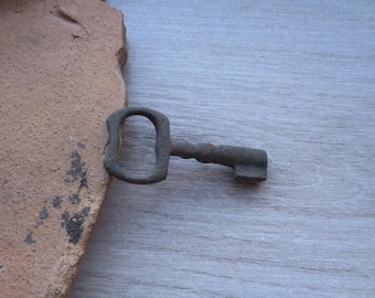 Antique bronze key 19th century Original patina