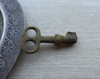 Antique bronze key 19th century Original patina