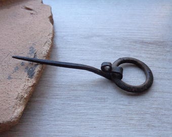 Antique Bronze Smoking pipe cleaner 17-18th century Original patina Authentic artifact Archaeological Find
