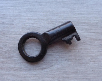 Antique bronze key 19th century Original black patina