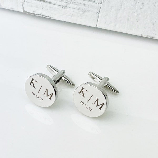 Personalized Cufflinks, Wedding Gift for Groom, Mens Cufflinks, Father Of The Bride Gift, Custom Cufflinks For Him, Anniversary Gift,