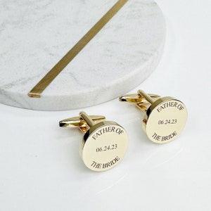 Cufflinks, Gift for Him Personalized Cuff Links, Father Of The Bride, Wedding Gift for Husband, Cufflinks For Him