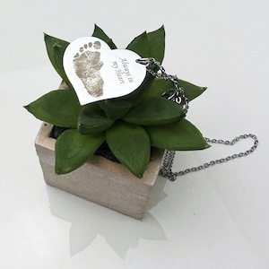 Personalized Fingerprint Necklace, Fingerprint Handwriting Necklace, Memorial Fingerprint Jewelry, Heart Charm Fingerprint Necklace