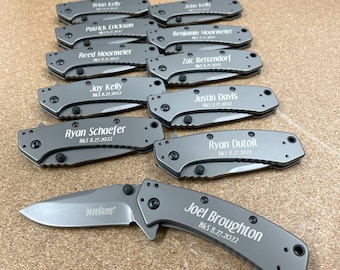Wedding Gifts, Groomsmen Gifts, Custom Knives, Groomsmen Gifts Set, Father Of The Bride, Groomsmen Folding Knives set, Best Man