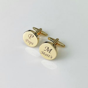 Personalized Cufflinks For Groomsmen, Wedding Gift for Husband, Custom Cufflinks for Him, Father Of The Bride, Wedding Day Gift