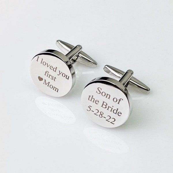 Son Of The Bride | CuffLinks | Wedding Gift for Son | Custom Cufflinks for Him | I do | Gifts For Him | Special Gift