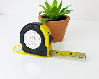 Personalized Tape Measure, Fathers Day Gift For Him, Tape Measure For Dad, Engraved Measuring Tape, Gift For Grandpa, Tape Measure