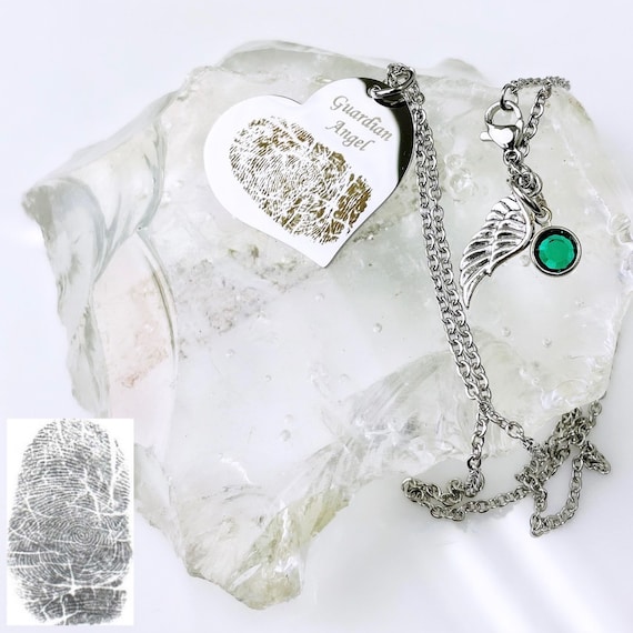 Fingerprint jewelry etsy deals