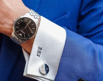 Personalized Cufflinks For men, Father Of The Bride, Wedding Gift For Husband,  Custom Cufflinks for Groomsmen
