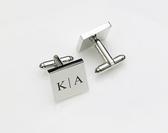 Cufflinks | Personalized Cuff Links | Handwriting CuffLinks | Wedding Gift for Husband | Custom Cufflinks for Him | Square Cufflinks