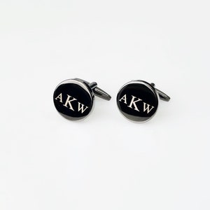 Monogram Cufflinks | Personalized Cuff Links | Wedding Gift for Husband | Custom Cufflinks for Him | Groomsmen Gifts | Wedding Gifts