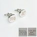 Personalized Cuff Links | Handwriting CuffLinks | Wedding Gift for Husband | Custom Cufflinks for Him 