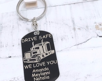 Fathers Day Gift - Drive Safe Keychain - Drive Safe Dad - New Driver - Boyfriend - Gifts for Him - Gifts for Father - Gifts for Dad