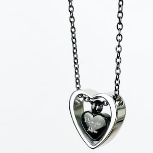 Personalized Cremation Urn Necklace for Ashes, Custom Engraved Urn Necklace, Ashes Heart, Cremation Memorial Jewelry, Urn Jewelry