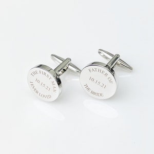Father of the Bride Cufflinks for Dad Personalized Cuff - Etsy