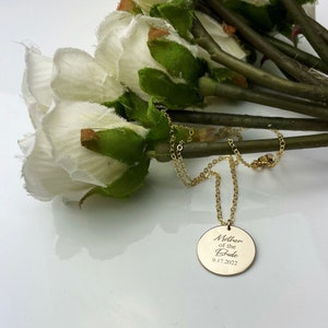 Mother Of The Bride, Personalized Necklace For Mother Of The Groom, Wedding Gifts For Bridesmaids, Custom Necklace