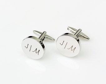 Groomsmen Cufflinks | Best Man Gifts | Personalized Cuff Links | Handwriting CuffLinks | Wedding Gift for Husband | Custom Cufflinks for Him