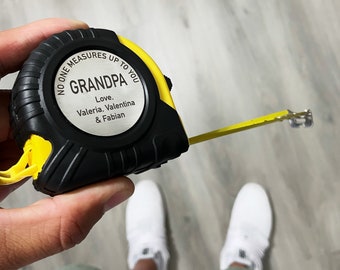 No One Measures Up Personalized Tape Measure, Fathers Day Gift From Daughter, Personalized Gifts For Dad, Handyman Gift