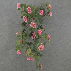 Artificial Begonia Hanging Bush, 57 blooms, artificial flowers, hanging plants, per each bush