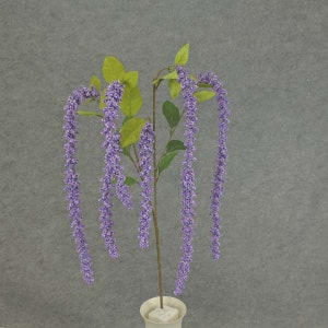 3pc, Artificial Amaranthus Flower Spray, 40 inches long, 6 purple flowers in each spray, per 3 sprays