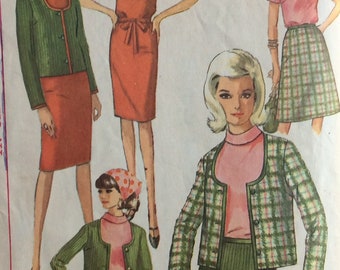 Simplicity 6085 UNCUT Vintage Womens Dress Jacket Sewing Pattern