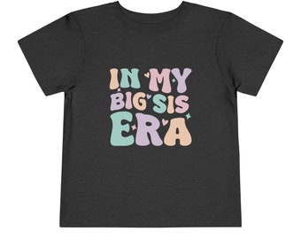 En mi era de hermana mayor camisa, camisa divertida para niños pequeños, camisa de hermana mayor, en mi era de hermana mayor, camisa de niño de moda, camisa de niño de concierto