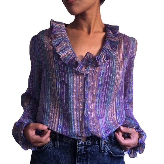 80s SECRETARY BLOUSE SIZE 10
