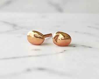 Small Stud Earrings 14k Gold. Everyday Gold Earrings. Gold Minimalistic Earrings. Simple Gold Studs. Dainty Gold Stud Earrings.