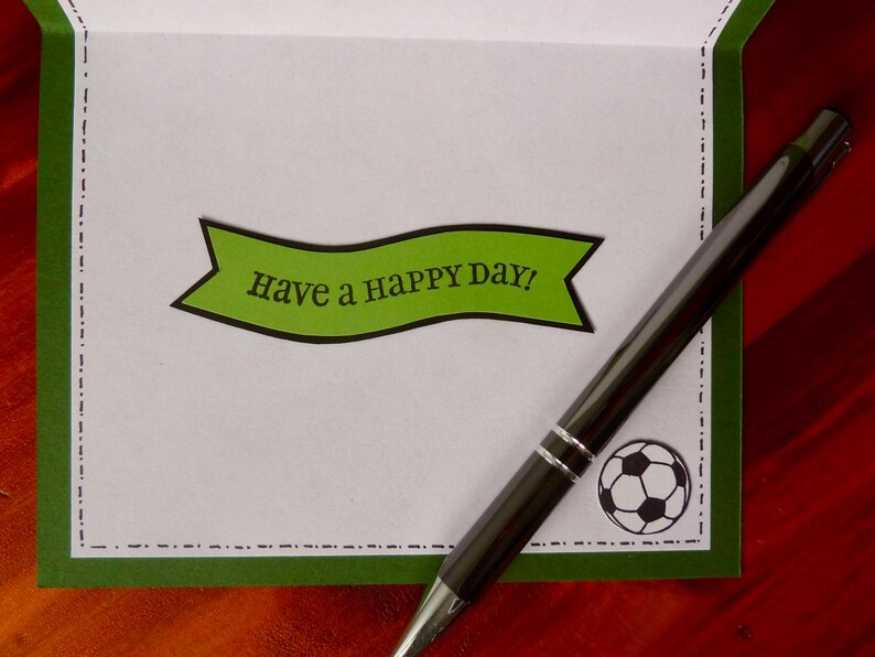 Soccer Birthday Card Happy Birthday Card Happy Soccer Birthday Sports Birthday Card Handmade Birthday Greeting Card for Soccer Players