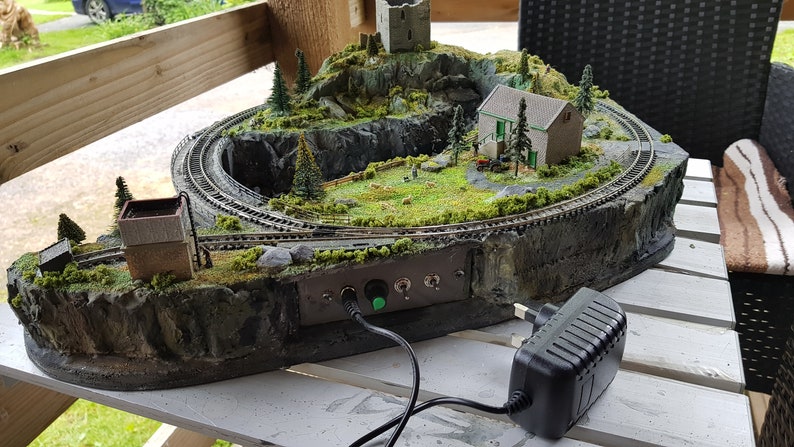 N Gauge Micro Model Railway Working Display Piece. - Etsy