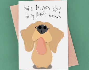 Mother's Day Card From the Dog - Golden Retriever Goldie - Dog Mum