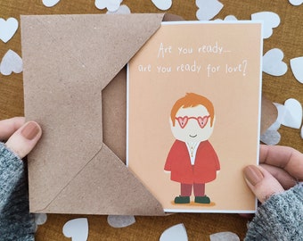 Elton John Card - Are you Ready For Love Card - Anniversary - Song Lyric - Wedding Day Card For Bride or Groom to be