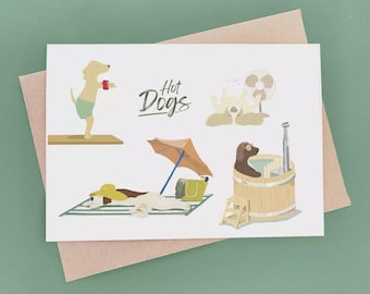Funny Hot Dogs Card