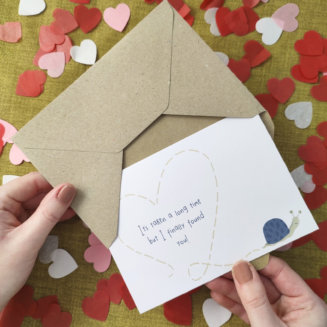 Snail Love Anniversary Card - Finally Found You Card - Card for Wife ...