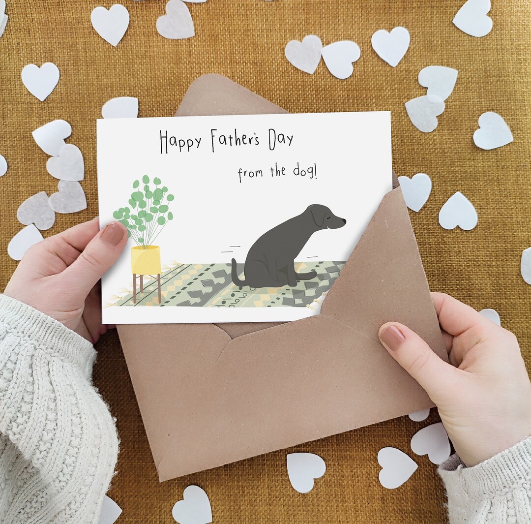 Funny Labrador Father's Day Card - From the Dog - Dog Dad - Etsy