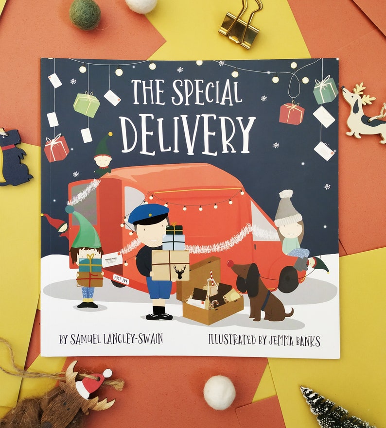 Christmas Children's Picture Book The Special Delivery Christmas Eve Box Filler Gift Christmas Story Book Christmas Stocking Filler image 1