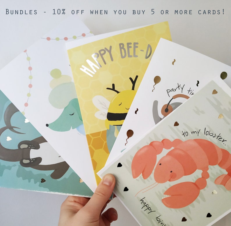 Capy Birthday Card Capybara Greetings Card Personalised Card Cute Birthday Card Wife Husband Birthday Card Eco Recycled Card image 5