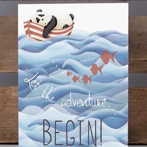Carte porte-bonheur Adventure Panda