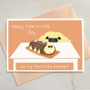 Von der Hund Valentinstag Karte - Raupe Kuchen - Labrador - Retriever - Hund Mama - Hund Papa