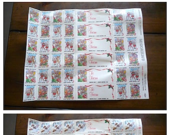 Sellos navideños antiguos, sellos, de la American Lung Association