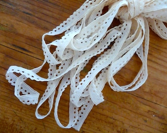 Vintage Cream Colored Ribbon