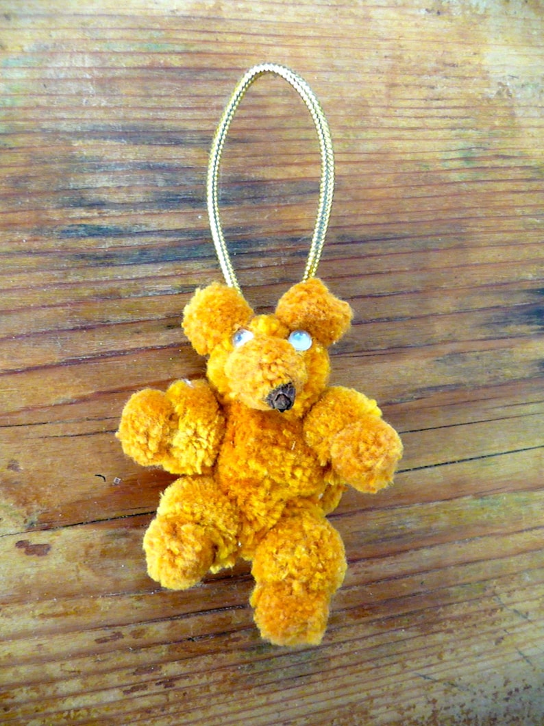 Vintage Teddy Bear Ornament Etsy