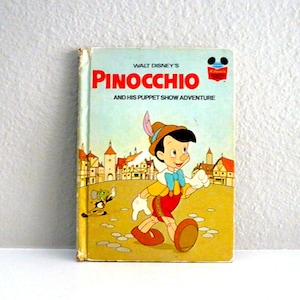 Walt Disney's Pinocchio and His Puppet Show Adventure Vintage Children's Book