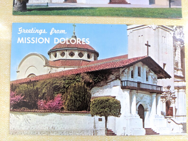 Three Vintage Unused California Mission Postcards Etsy