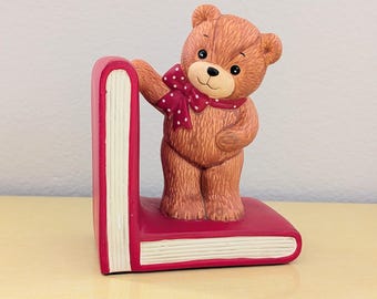 Vintage Enesco Teddy Bear Bookend
