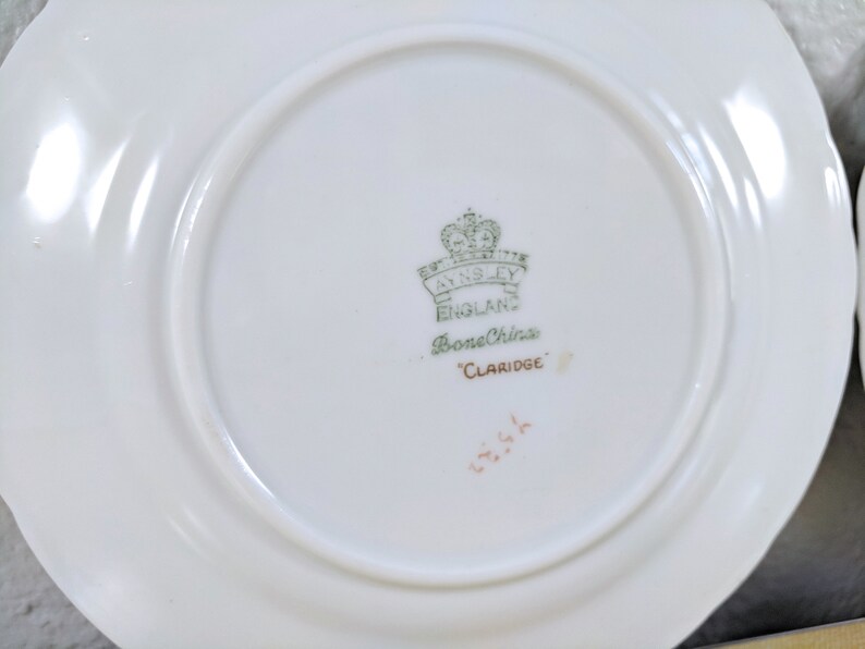 Aynsley Claridge Bone China Bread and Butter Plates Etsy
