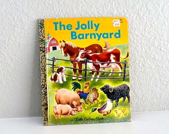 Vintage Golden Book The Jolly Barnyard