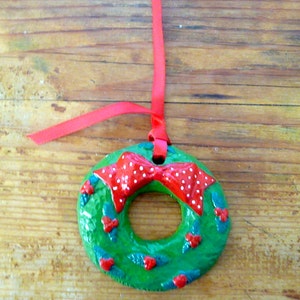 Jahrgang Weihnachtskranz Ornament